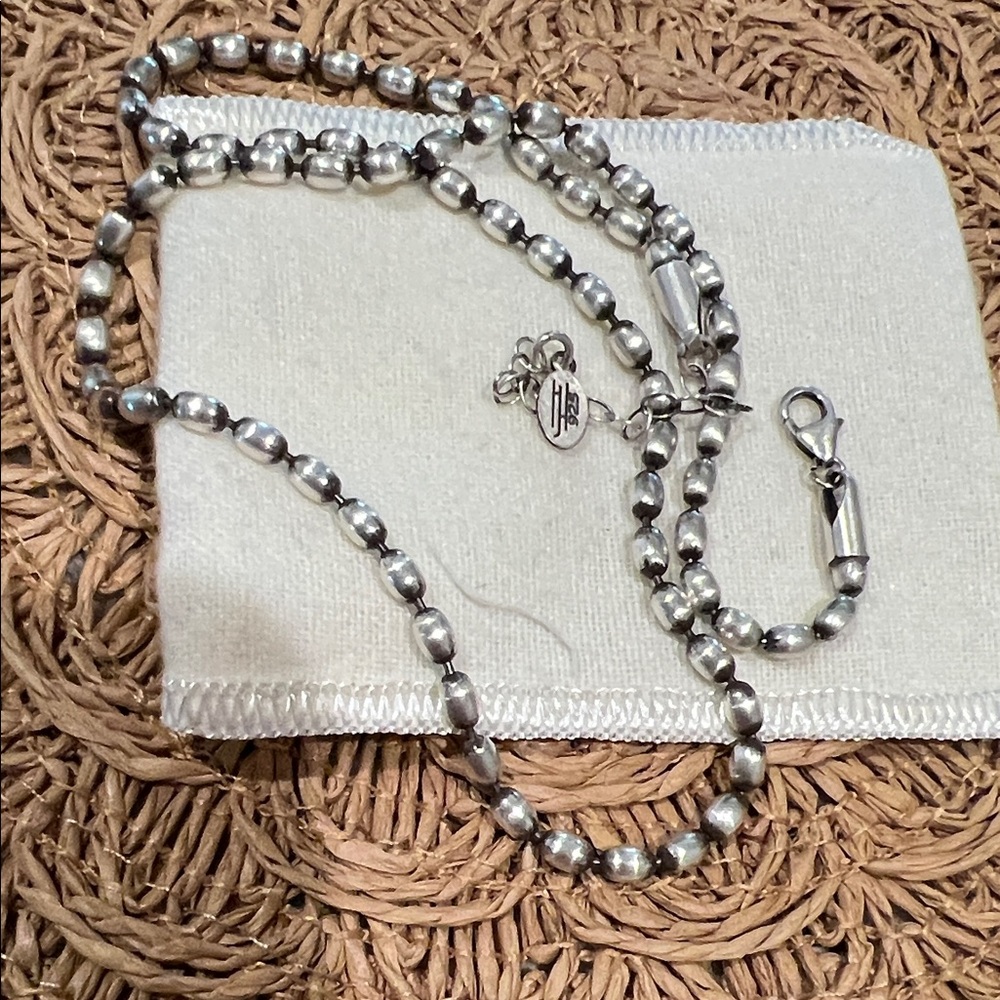Silver Beaded Necklace - Picture 2 of 2